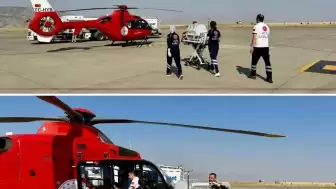 Şırnak Cizre’de Doğan Bebek, Ambulans Helikopterle Diyarbakır’a Sevk Edildi