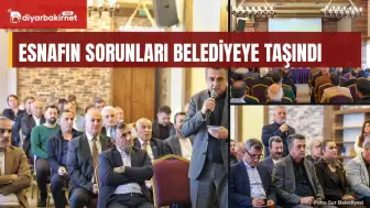 Esnafın sorunları eşbaşkanlarla masada