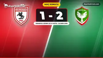 Amedspor Samsun'da geri döndü: 2-1