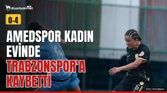 Amedspor Kadın, Trabzonspor'a 4-0 yenildi
