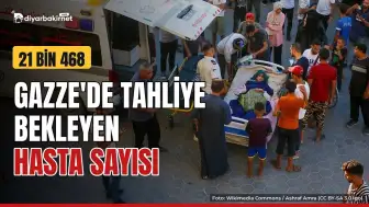Gazze'de 21 bin 468 hasta tahliye bekliyor