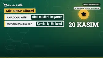 AÖF sınav görevi kaydı başladı