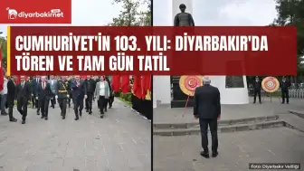 Cumhuriyet'in 103. yılında Diyarbakır'da bayram