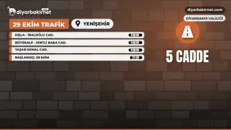 29 Ekim için 5 cadde trafiğe kapanıyor