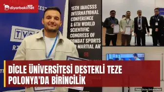 Dicle Üniversitesi'ne Polonya'dan ödül