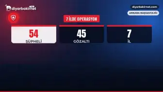 7 ilde operasyon: 45 gözaltı