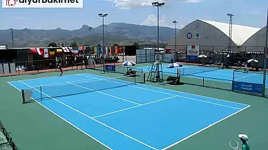 Şırnak'ta Uluslararası Cudi Cup Tenis Turnuvası Devam Ediyor