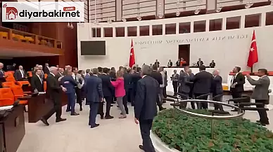 DEM Parti ve AK Parti Milletvekilleri Mecliste Birbirine Girdi!