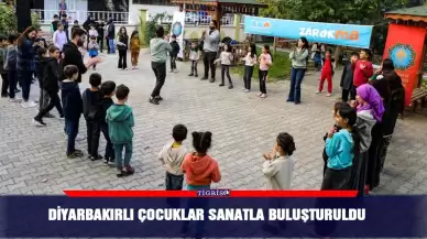 Diyarbakır'da çocuklar sanatın büyülü dünyasıyla buluştu