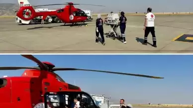 Şırnak Cizre’de Doğan Bebek, Ambulans Helikopterle Diyarbakır’a Sevk Edildi