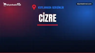 Cizre'de kutlamada havai fişek gerginliği