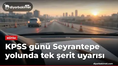 KPSS günü Seyrantepe yolunda tek şerit uyarısı