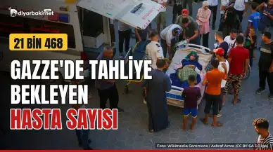 Gazze'de 21 bin 468 hasta tahliye bekliyor