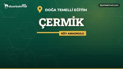 Çermik'teki köy anaokulunda dersler doğada