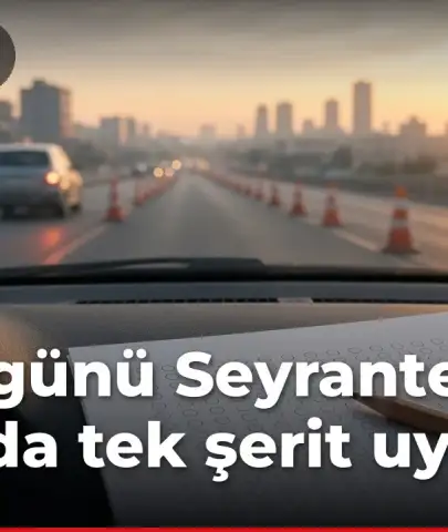 KPSS günü Seyrantepe yolunda tek şerit uyarısı