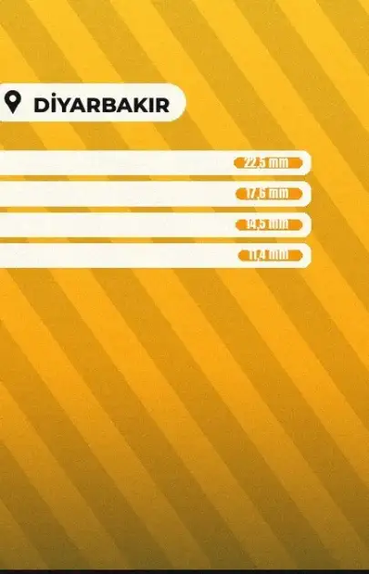 Gece en çok yağış Dicle'ye düştü