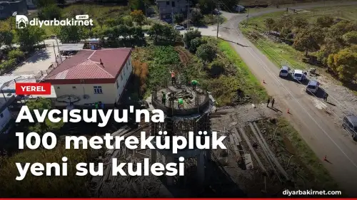 Avcısuyu'na 100 metreküplük yeni su kulesi