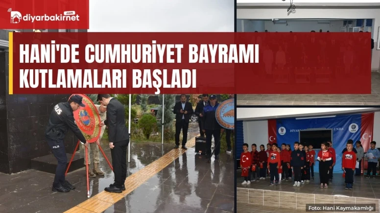 Hani'de Cumhuriyet Bayramı kutlamaları başladı