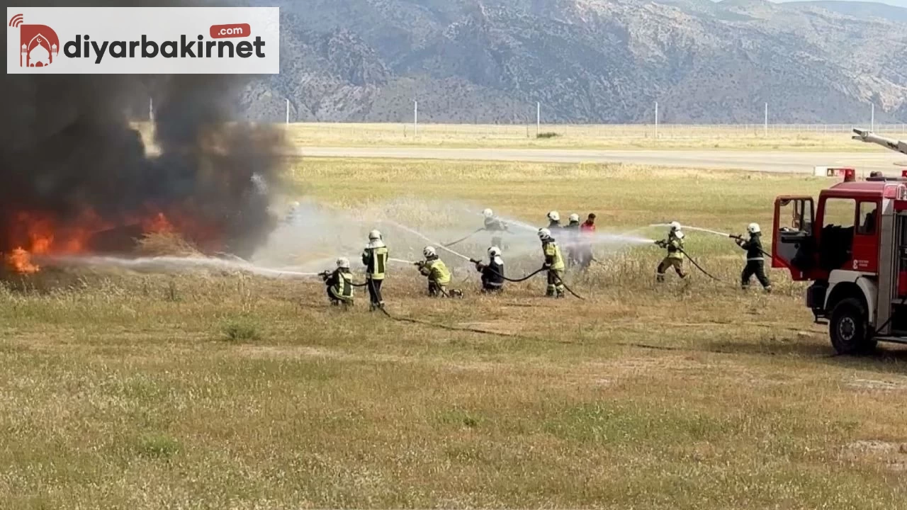 Şırnak Havalimanında acil durum tatbikatı yapıldı