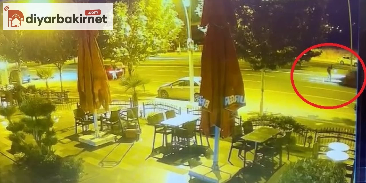 Diyarbakır'da alkol etkisi altındaki sürücünün polis aracına çarptığı anlar güvenlik kamerasına yansıdı!