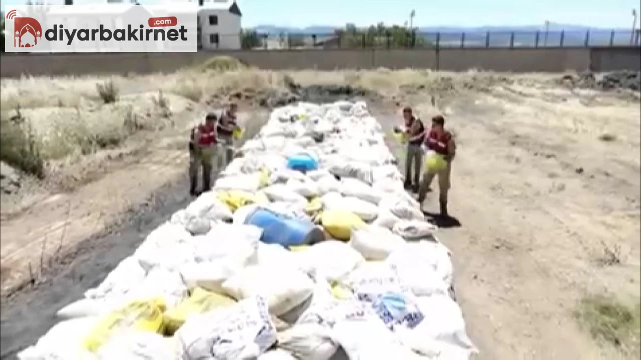 Diyarbakır'da 16 ton 344 kilo 28 gram uyuşturucu imha edildi!