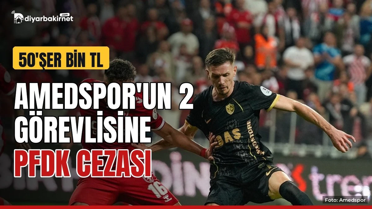 Amedspor'un 2 görevlisine PFDK cezası