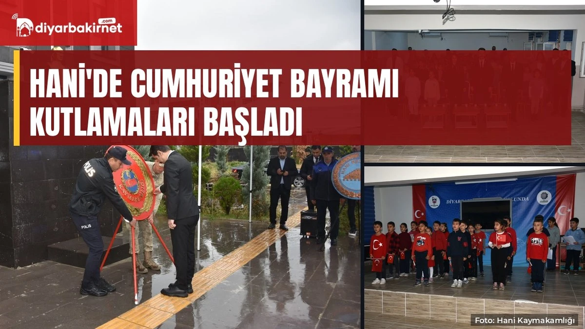 Hani'de Cumhuriyet Bayramı kutlamaları başladı