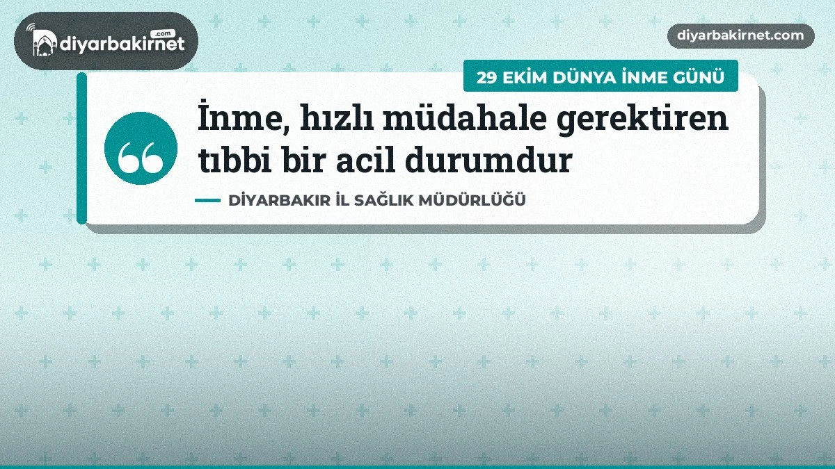Diyarbakır'da inme şüphesinde dakikalar önemli