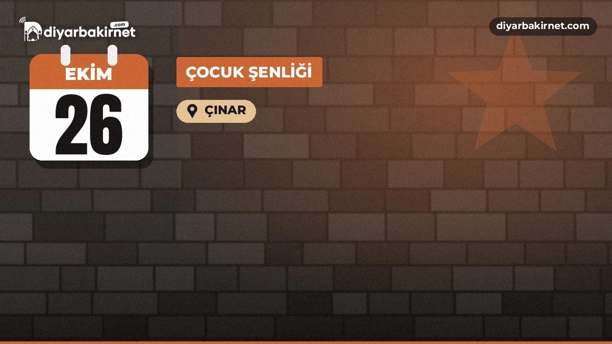 Çınar'da Cumhuriyet Bayramı Çocuk Şenliği yarın