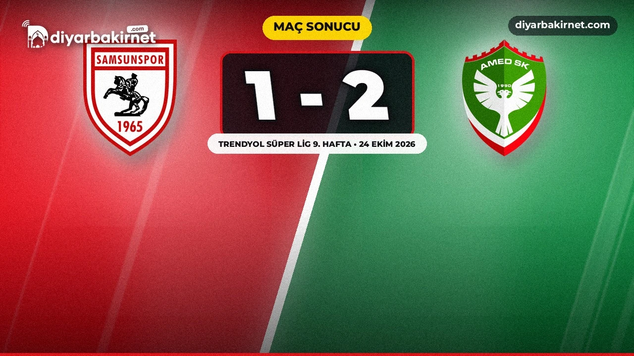 Amedspor Samsun'da geri döndü: 2-1