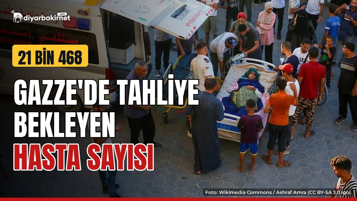 Gazze'de 21 bin 468 hasta tahliye bekliyor