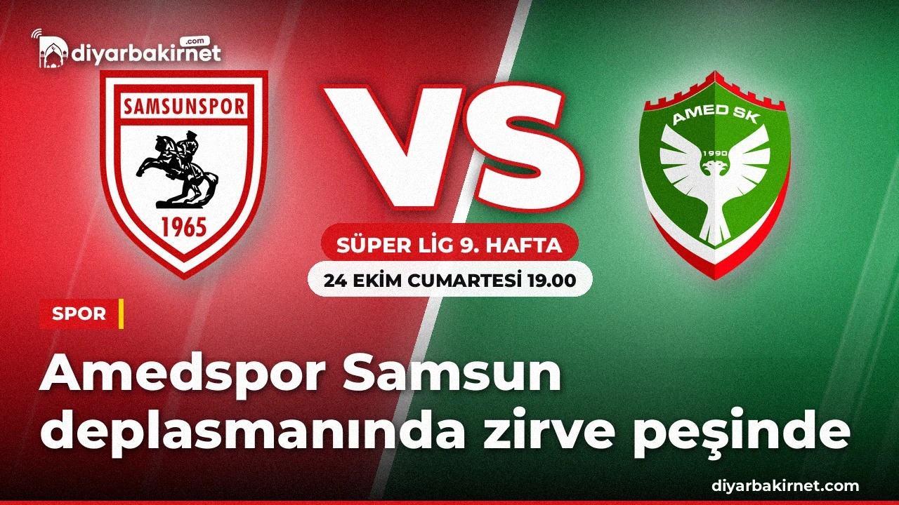 Amedspor Samsun deplasmanında zirve peşinde