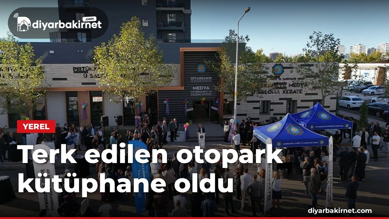 Terk edilen otopark kütüphane oldu